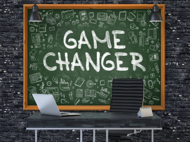 game changer written on black board - PayReel